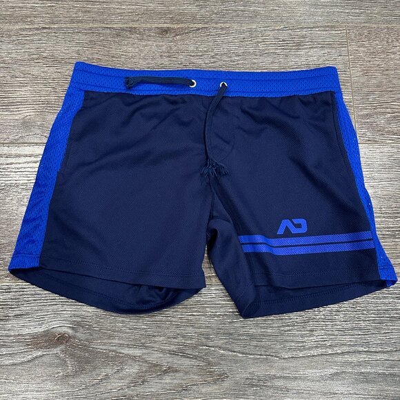 Addicted Men’s Athletic Shorts – Size Large – Navy/Blue – Washed, Never Worn - Picture 1 of 5
